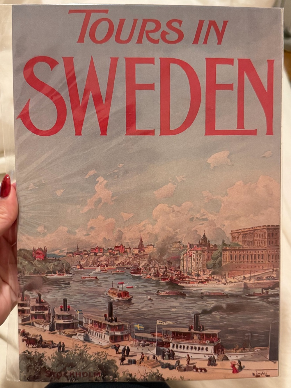 Vintage Tours in Sweden Wall Art